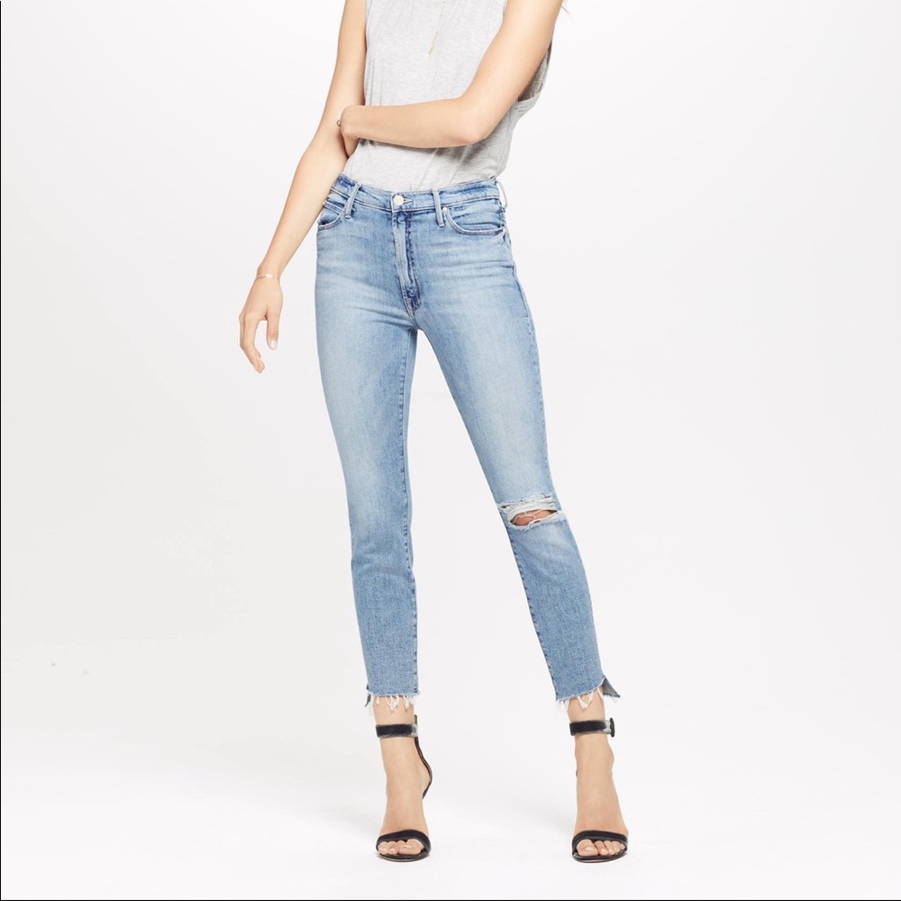 Mother torn jeans perfect flattering fit